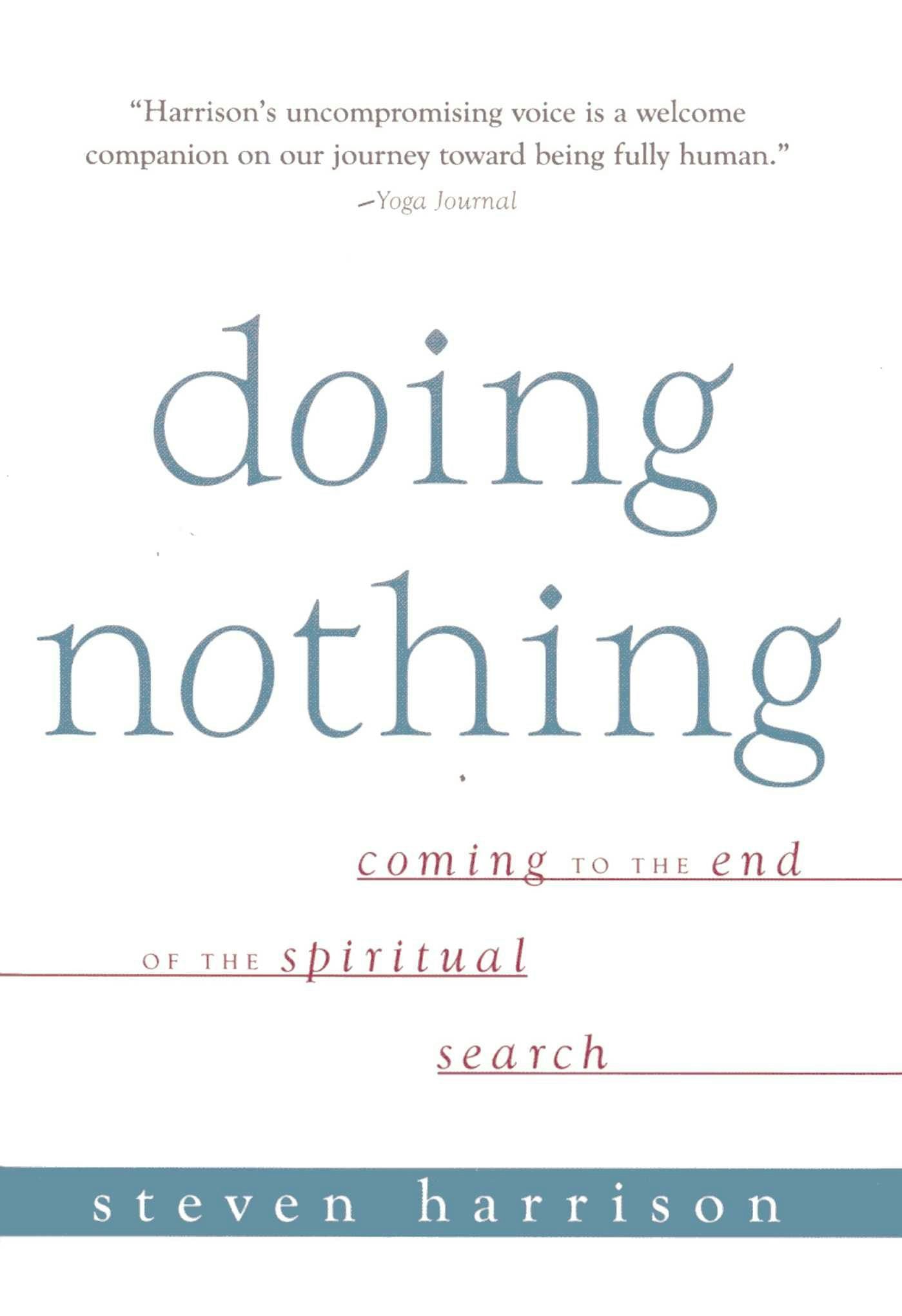 Cover image for Doing Nothing, isbn: 9781591810681